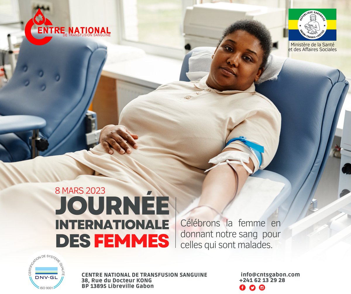 Centre National De Transfusion Sanguine - Gabon (@cntscom) on Twitter photo 