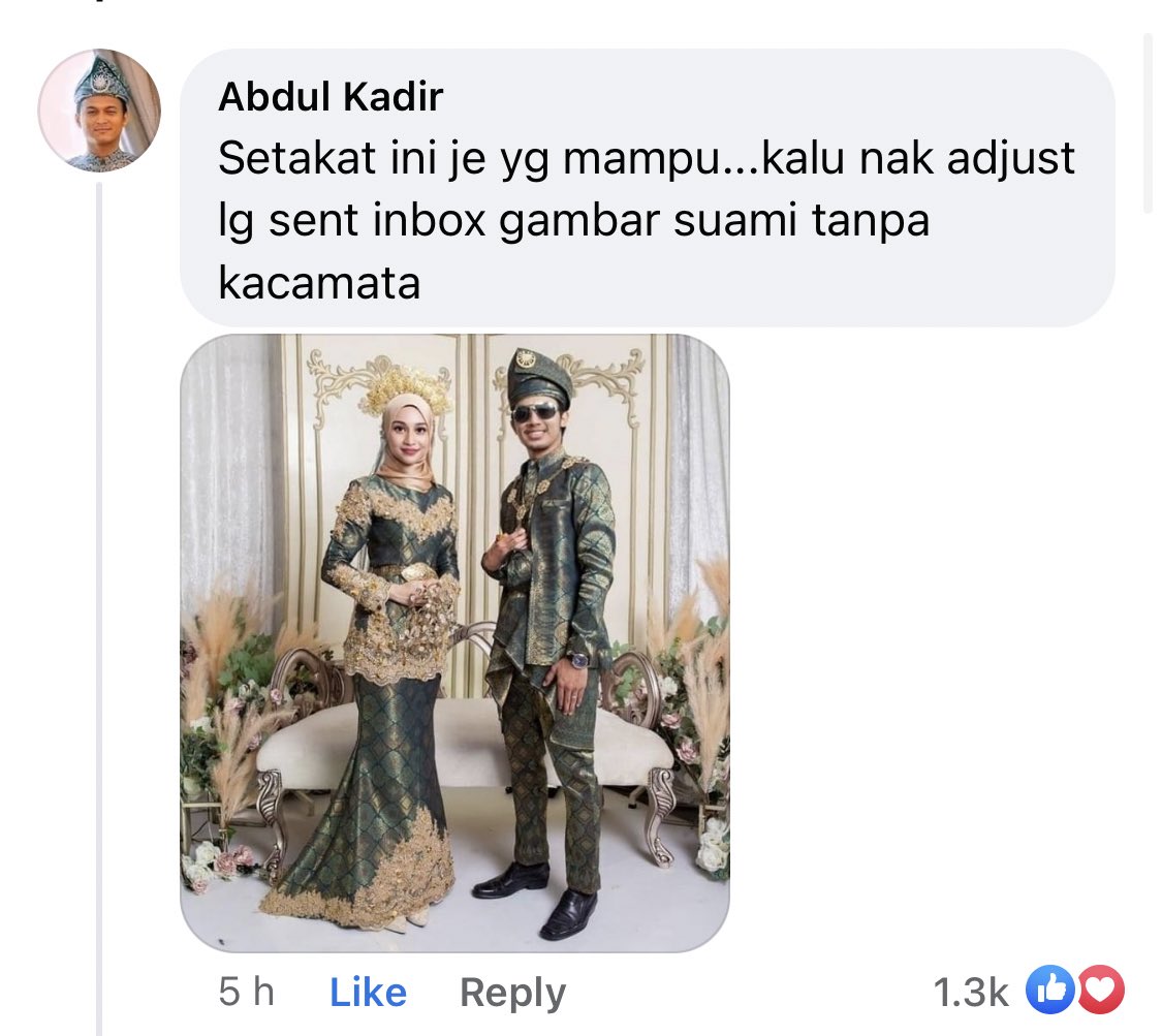 nabilfikran10's tweet photo. Kawin nanti aku nak edit gambar je la. Jimat kos, bayar tukang edit je. https://t.co/QkmZFJ1awf