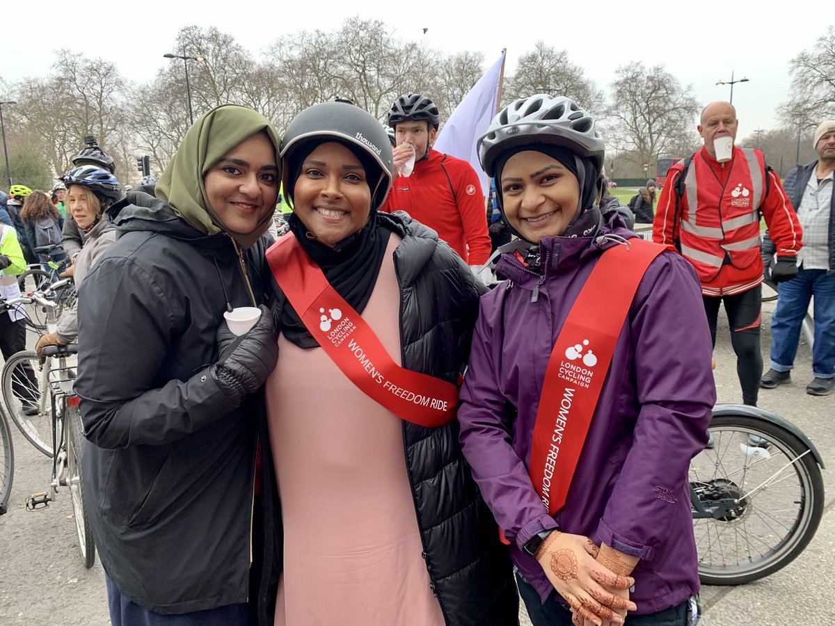 <a href="/theJeremyVine/">Jeremy Vine | Here, on Tiktok, Insta & Facebook</a> <a href="/CycleSistersUK/">Cycle Sisters</a> <a href="/FatimaAhmed740/">CycleLiciousLondon</a> <a href="/NevinSunderji/">Nevin Sunderji</a> <a href="/SadiqKhan/">Sadiq Khan</a> <a href="/katherinedunne/">Cllr Katherine Dunne</a> <a href="/willnorman/">Will Norman</a> @AndyCoxDCS Cycle sisters are so amazing. Here’s Yusra on the left who heads up the Haringey branch with <a href="/Auntiekay28/">Miss Omar</a> here- Yusra organises rides every week. All of these women are incredible. 💙💙💙