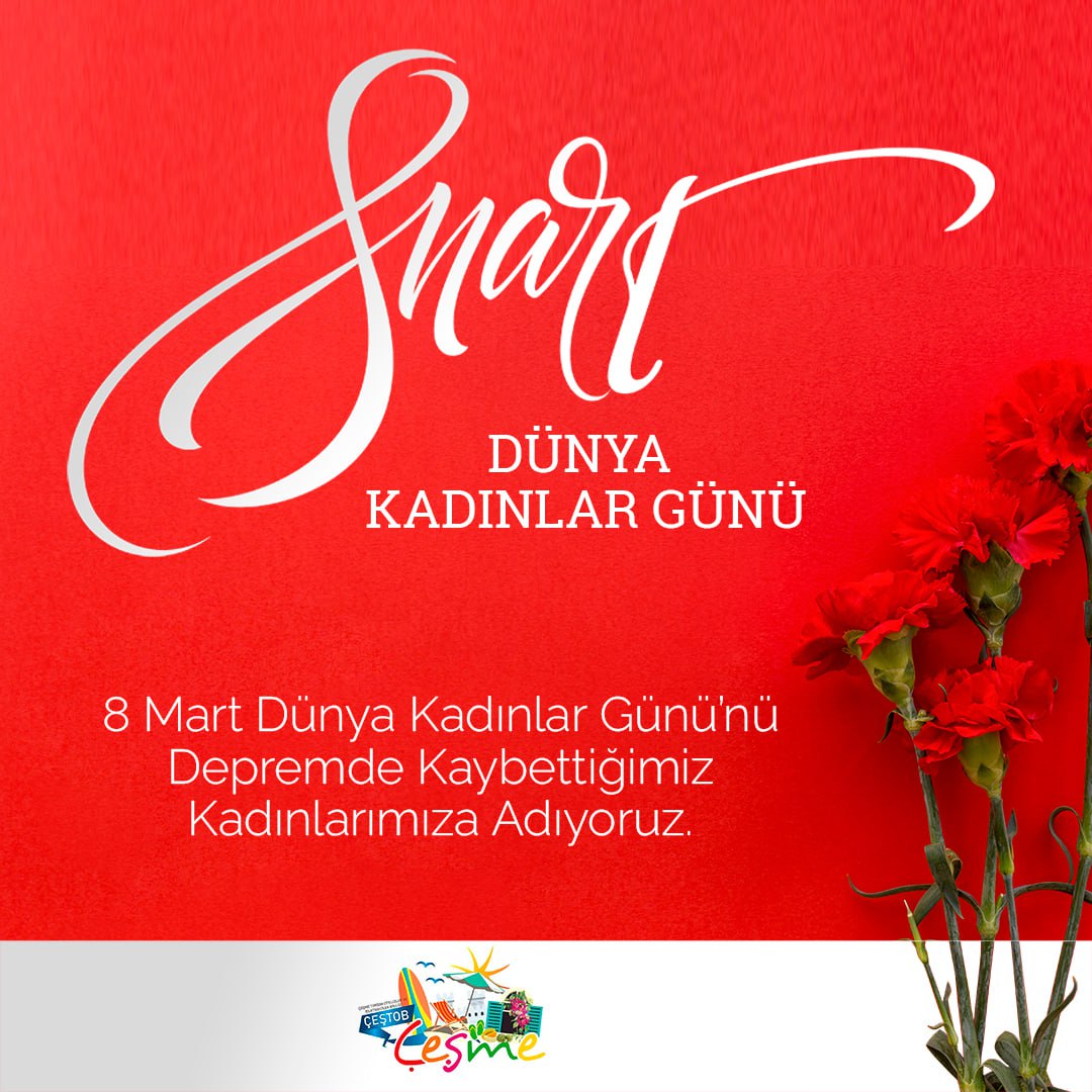 💐 #8martdünyakadınlargünü #çeşme #izmir #cesmeturistikotelcilerveisletmecilerbirligi
