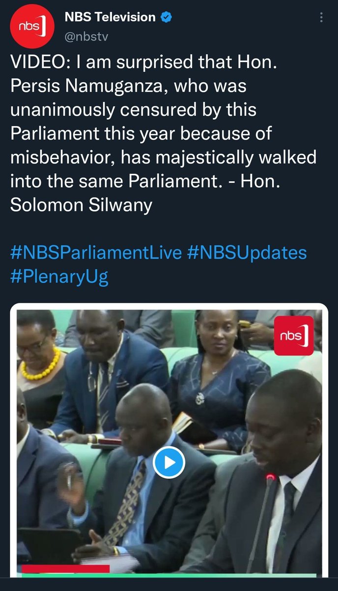 Surprised?..No you shouldnt be, what did you expect would happen in a National Theatre other than drama?
#NBSParliamentLive 
#NBSUpdates