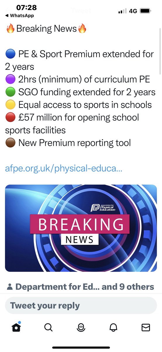Great news for all schools, young people & the amazing people who work within the world of supporting young people to be physically active - Thank you to those who worked so hard to secure this 👏🏼@YouthSportTrust @Sport_England @SF_TrainingUK @AliOliverYST