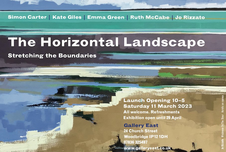 mccabe_ruth's tweet photo. Work by Jo Rizzato on the flyer. A few of my pieces for an exhibition in Woodbridge, Suffolk: launches Saturday March 11. Planning to be there on Saturday. https://t.co/1FRTUh3Lqq