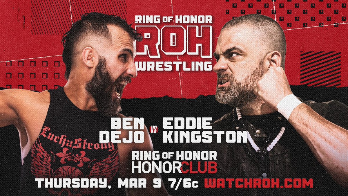JoeScottMFC's tweet photo. Tomorrow @ringofhonor #RingOfHonor 

#BenDejo v @MadKing1981 https://t.co/NVxkWnlFCC