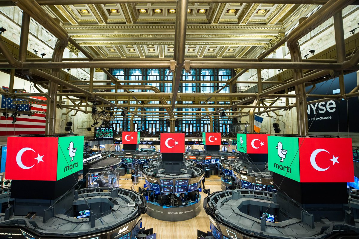 Martı ekibi olarak Amerika’dayız. New York Borsası’nda Türk bayraklarıyla karşılandık. Deprem felaketiyle sarsılan ülkeme desteğin için teşekkürler <a href="/NYSE/">NYSE 🏛</a>