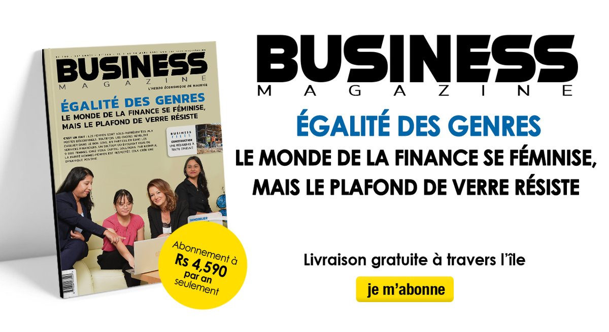 Découvrez toute l’actualité économique de l’île Maurice en un clic!  

Cette semaine, Égalité des genres : Le monde de la finance se féminise, mais le plafond de verre résiste.

À lire ici: bit.ly/41XNoxt
#finance #femme #égalitédesgenres #plafonddeverre #maurice