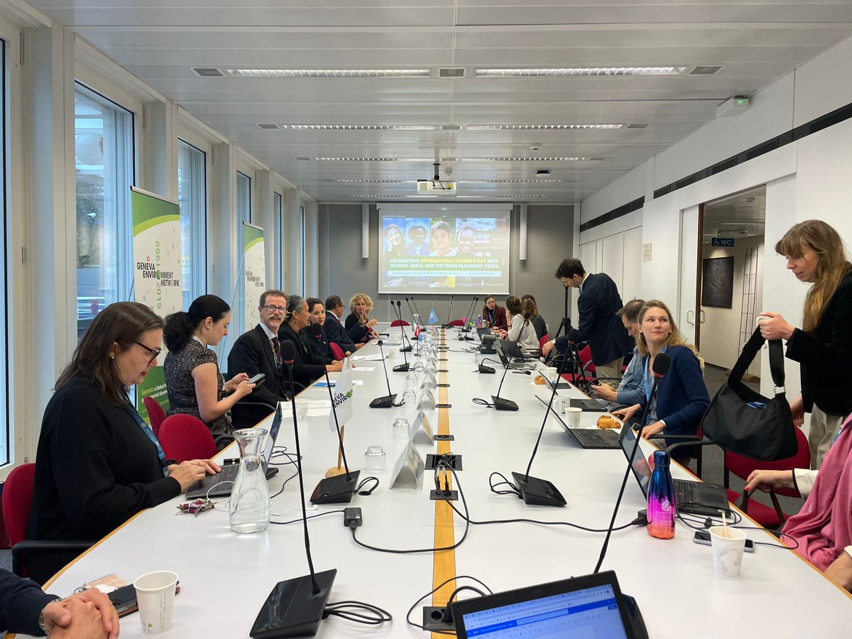 GENetwork's tweet photo. @unwomengeneva @SREnvironment @GEOSEC2025 @IUCN @brsmeas @UNEP_Europe @IUCN_ecosystem @UNGeneva @Geneve_int @ciel_tweets #Live now! 

Take part in #GENeva's celebration of #IWD23 putting the spotlight on women &amp; girls driving action in the context of the #TriplePlanetary Crisis.

▶️ https://t.co/SjtxDQbOhD https://t.co/jzRCuNybvy
