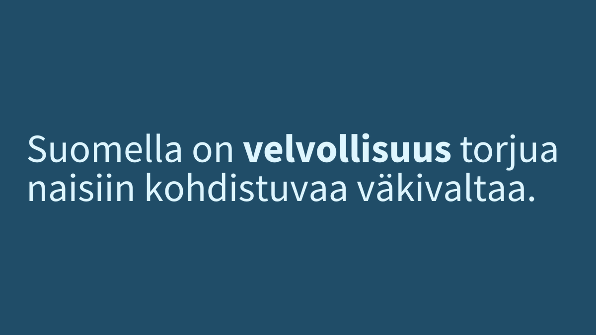Tänään on naisten päivä. Naisiin kohdistuva väkivalta on vakava ihmisoikeusloukkaus. Naisiin kohdistuvan väkivallan raportoijana toimiva yhdenvertaisuusvaltuutettu suosittelee seuraavalle hallitukselle useita toimia naisiin kohdistuvan väkivallan poistamiseksi. Ketju⬇️