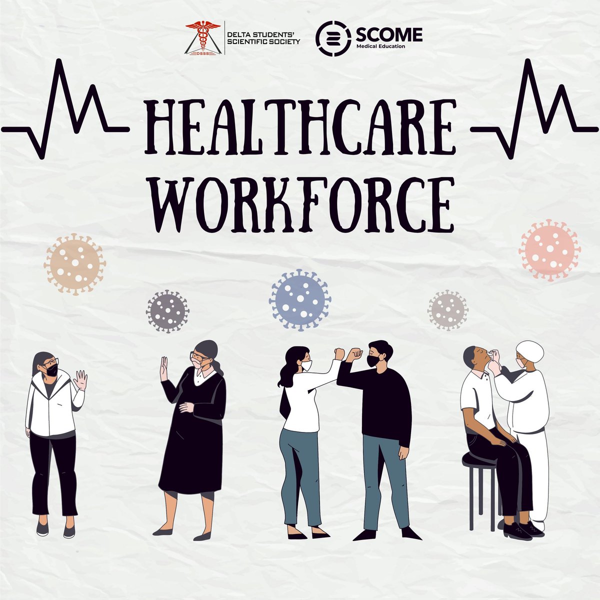 dsss_delta's tweet photo. "لا يمكن أن تعمل النظم الصحية 
إلا من خلال قوى العاملة الصحية."

#HealthcareWorkforce
#SCOME 
#DSSS_Delta https://t.co/fgw8YehW3j