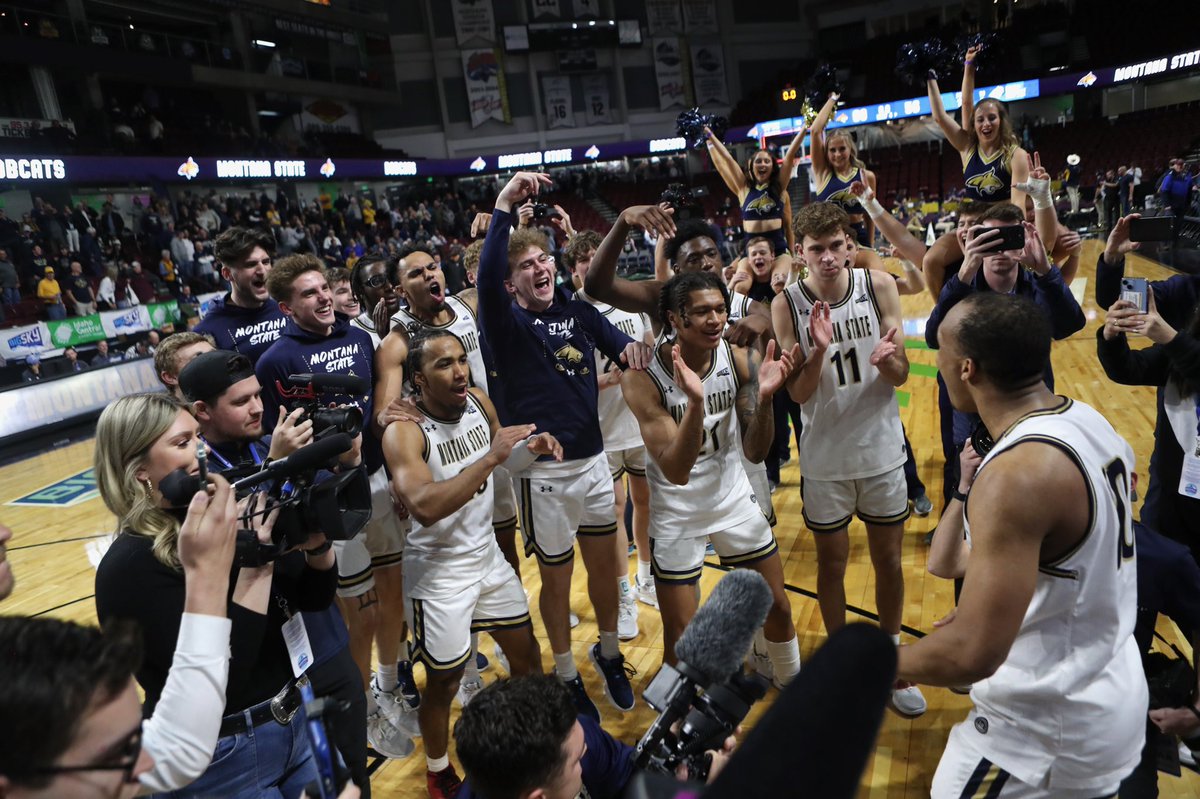 No. 2 Montana State defeats no. 3 Weber State in double overtime 60-58 in the semifinals of the 2023 Big Sky Conference Tournament. Darius Brown threw a lob pass to RaeQuan Battle who finished the dunk to seal the game #BigSkyMBB #BigSkyInBoise