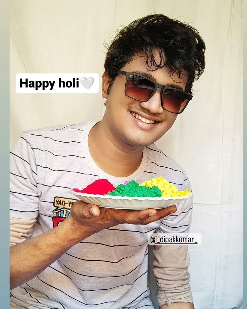 DipakKumar1111's tweet photo. Happy holi guys😃may the colours of holi makes your life more colourful.. Keep enjoying #holi #dipak_kumar
#happyholi https://t.co/FAf43wgETL