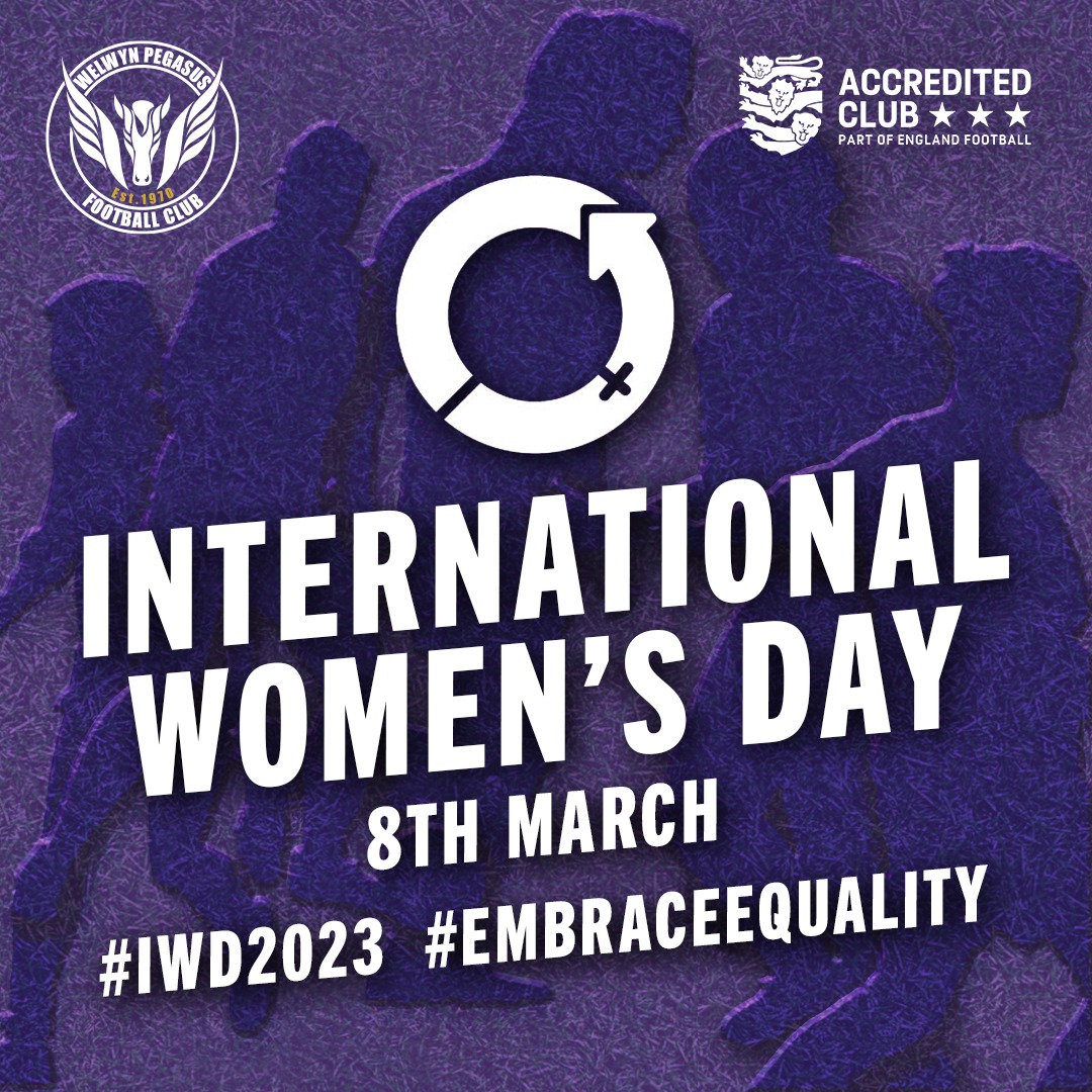 welwynpegasusl1's tweet photo. Celebrating all our incredible women on #InternationalWomensDay2023 #ladies #InternationalWomensDay #womenempowerment #ladiesfootball #team https://t.co/b9otZIFMXV