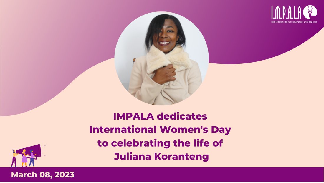 En cette Journée internationale des droits des femmes, nous avons une pensée pour Juliana Koranteng, qui vient de nous quitter. Journaliste, elle était très active dans l'industrie musicale et dans la défense de l'égalité F/H
#InternationalWomensDay https://t.co/wxinpx4n7z