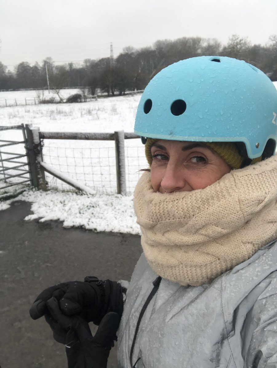 First snowy ride #cycling #cyclinglife #activetravel #Salisbury #wiltshire #cathedral
