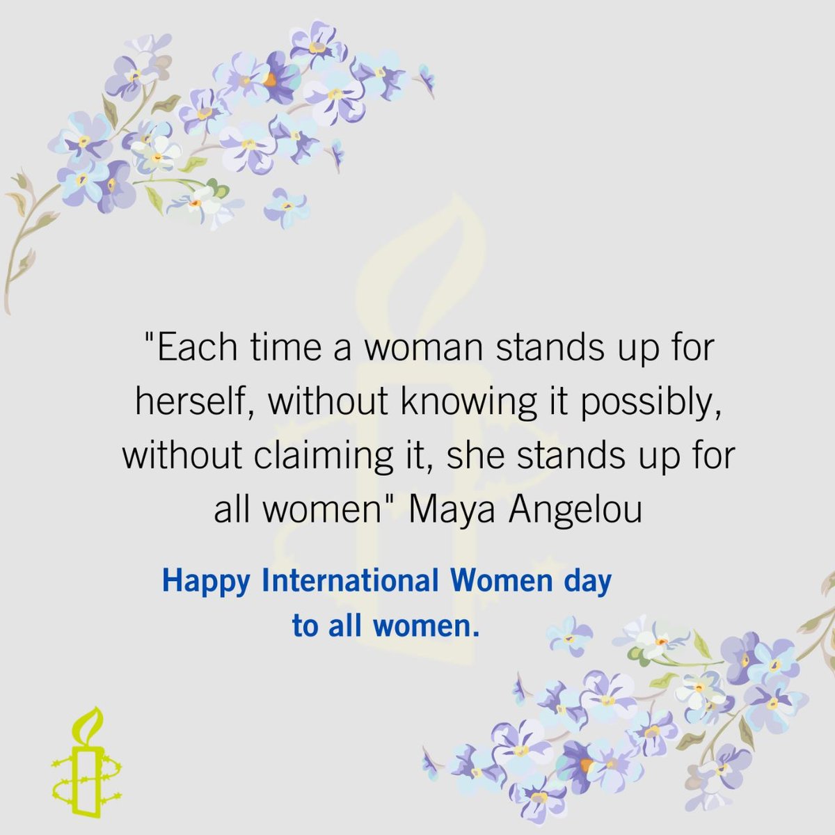 AmnestyUCT's tweet photo. Happy international women's day, at Amnesty we celebrate all women today and always. https://t.co/wPO2Gi0fX2