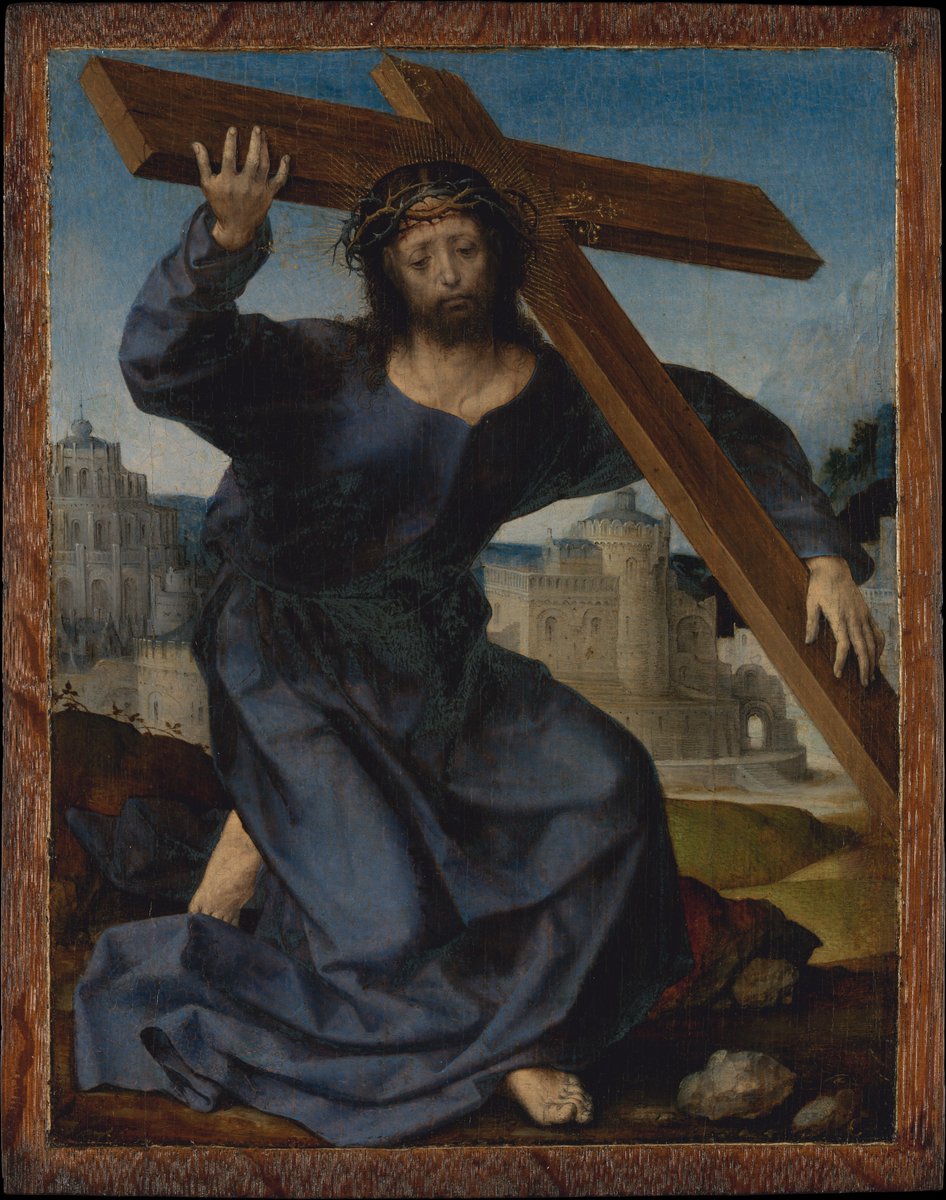 kaigabot's tweet photo. Title: Christ Carrying the Cross
Date:ca. 1520–25
Artist: Jan Gossart (called Mabuse), , Oil on oak, Artist
https://t.co/BEcn190cUa

By: https://t.co/x6N4s7p4Gn https://t.co/6BNEfllflz