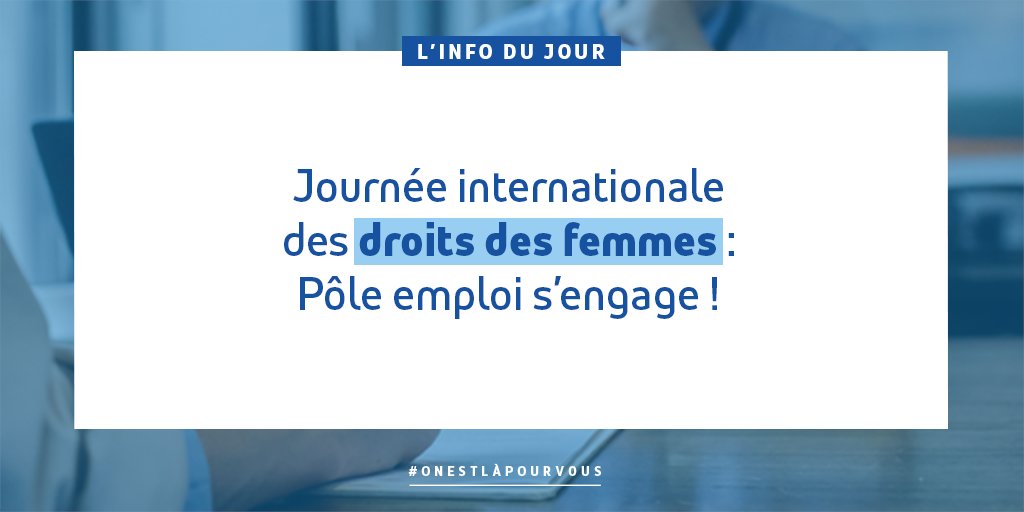 FranceTravail's tweet photo. #JourneeDesDroitsDesFemmes 📣 "Pour un monde digital inclusif en 2023"

Avec ses partenaires, @pole_emploi soutient la féminisation des emplois sur tout le #territoire et dans tous les secteurs, comme dans le #numérique avec @diversidays et @FemmesNumerique

#TousMobilisés #8mars https://t.co/SVgtOKqXE6