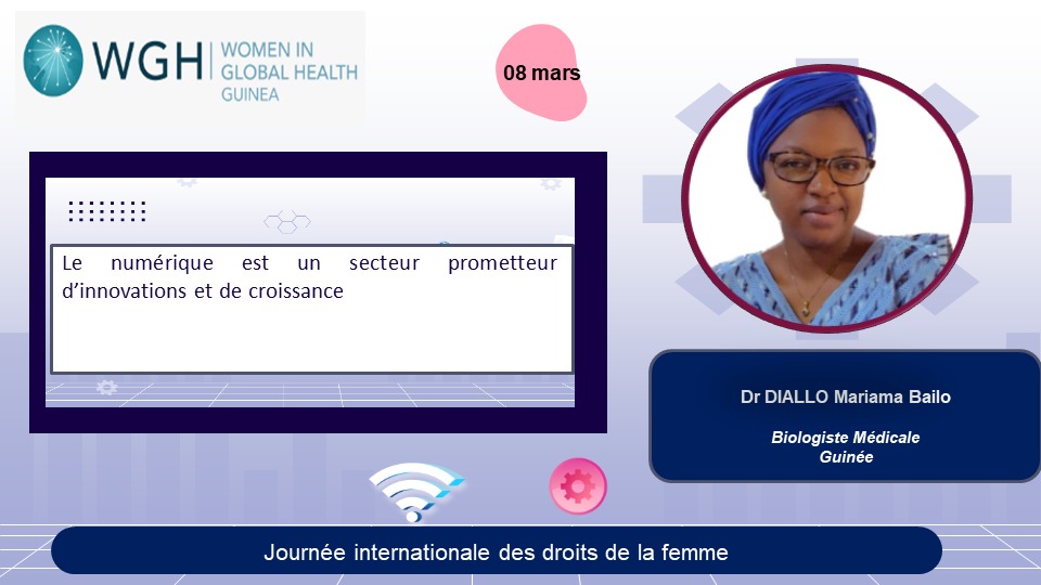 #journeeinternationaledesdroitsdesfemmes 
Le numérique, outil d'émergence dans la construction du leadership féminin

<a href="/WghBenin/">Women in Global Health-Benin 🇧🇯</a> <a href="/WGHBurkinaFaso/">Women In Global Health Burkina Faso</a> <a href="/StephanieNama/">Stephanie Nama</a> <a href="/womeninGH/">Women In Global Health</a> <a href="/WGHFrancoAO/">WGH Afrique de l'Ouest Francophone</a> <a href="/WGHCameroon/">Women In Global Health Cameroon</a> <a href="/SamyOuedraogo/">Samiratou Ouédraogo</a>
 <a href="/balde_rouguy/">Rouguy Balde</a> <a href="/NigerWgh/">Women in Global Health Niger</a> <a href="/CTchoula/">Corinne TCHOULA</a> <a href="/SonaKonate2/">Sona Konate, MD</a> <a href="/aisbarry/">Barry Aissatou</a>