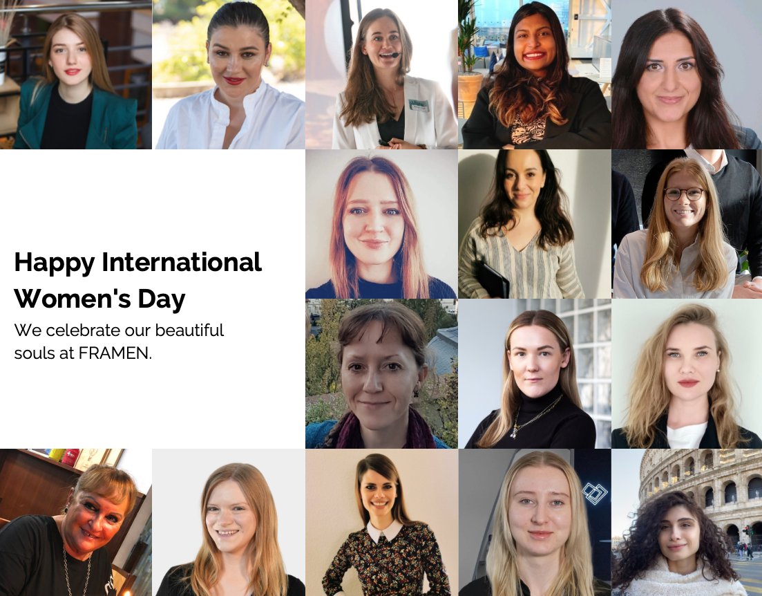 At FRAMEN, we’re proud of our team and we celebrate International Women’s Day by recognizing the incredible contributions of women to our company and the wider industry. Join us in celebrating today and every day. #IWD2023 #ChooseToChallenge #FRAMEN #EmbraceEquity