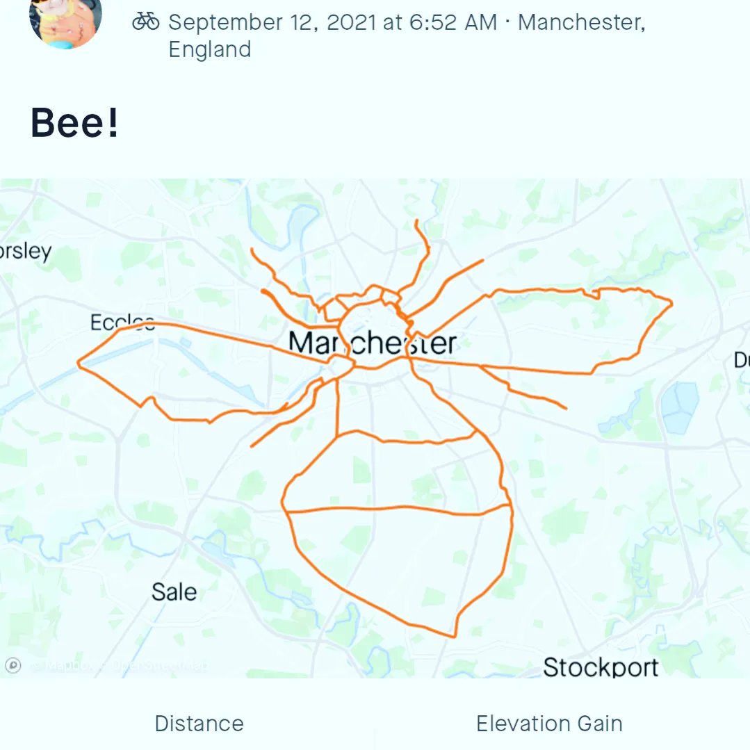 Today, on International Women's Day, we are celebrating Leigh Day women's cycling adventures. First are Sally Moore, partner, and <a href="/JaneB_M/">Jane Bedford</a>, solicitor, who created the worker bee in just over 100kms around Manchester!

#InternationalWomensDay #cycling