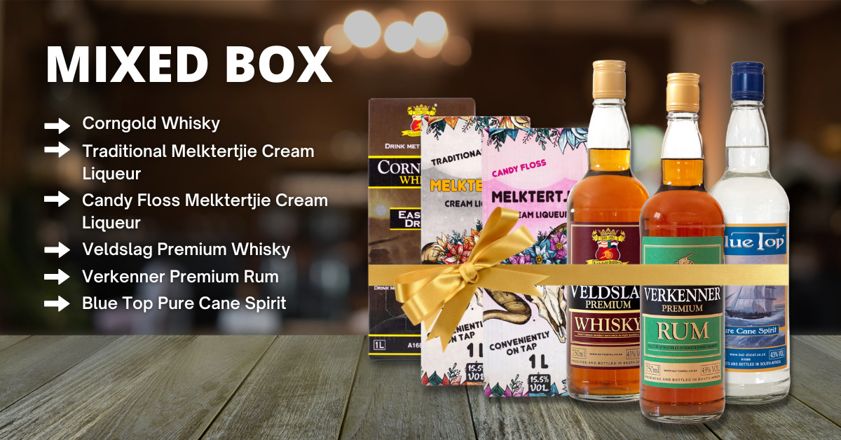 BattlefieldDis2's tweet image. Can't decide on just one? Try our Mixed Box featuring a variety of Whisky, Rum, Cane, and Melktertjie Cream Liqueur. Perfect for sharing with friends or for a night in.

Order online: bat-distel.co.za/product/mixed-…

#mixedbox #varietypack #perfectforsharing #battlefielddistillery