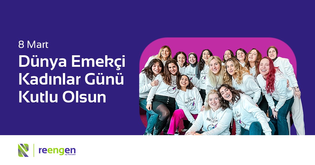 Reengen's tweet photo. Cinsiyet eşitliğinin dünyanın her yerinde, hayatın her alanında var olduğu ve tüm insanların eşit haklara sahip olduğu bir dünya mümkün!

Emeği ile dünyaya değer katan tüm kadınların, “8 Mart Dünya Emekçi Kadınlar Günü” kutlu olsun! ✊🏻

#reengen #8Mart #DünyaEmekçiKadınlarGünü https://t.co/93I9d75I4f