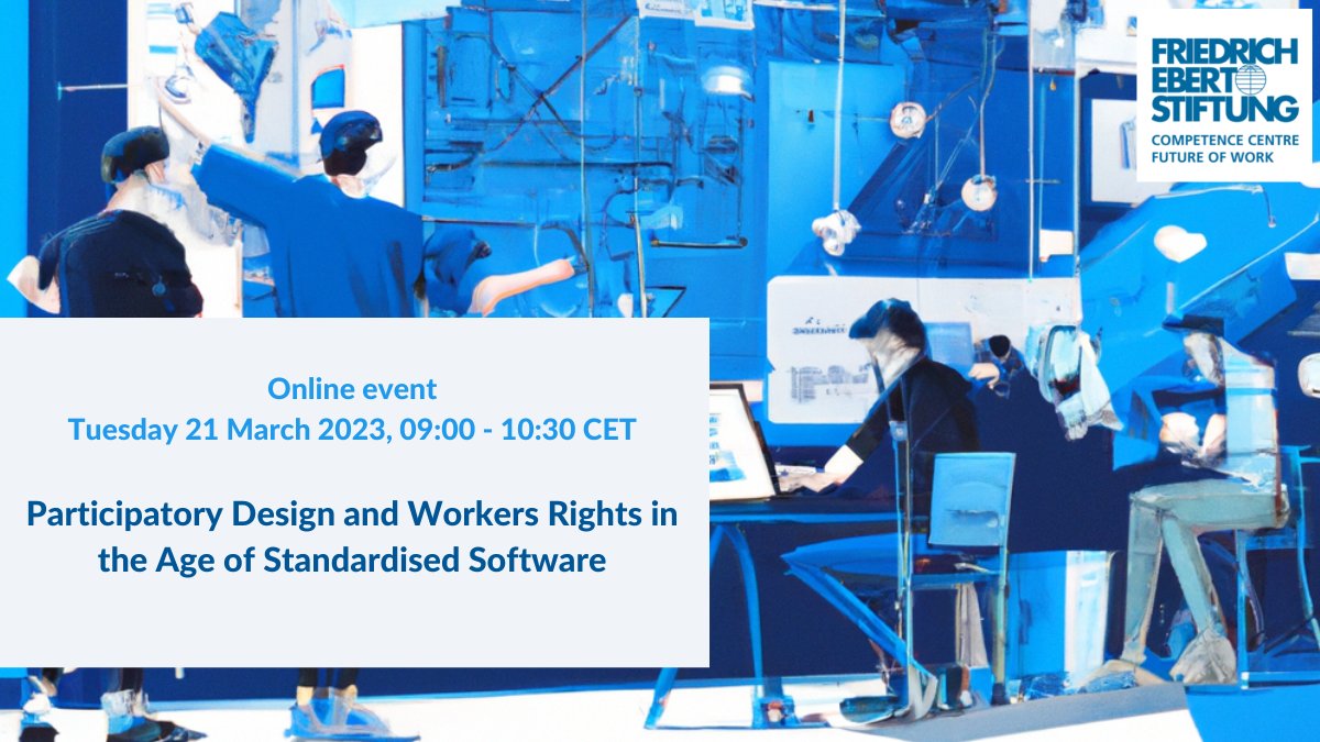 Software is crucial in our work life, so we should influence its design. But how? 

We will explore w/ @professorBodker how #ParticipatoryDesign of software can make a comeback at work. <a href="/bix_bit/">Joanna Bronowicka</a> <a href="/trihybrid/">six silberman</a> 

📅 21 March - 09:30 CET
👉join our online event bit.ly/3kP9MIV