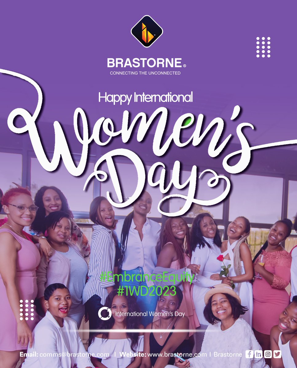 Brastorne_'s tweet photo. At Brastorne, we are celebrating International Women's Day (IWD) and all that it stands for. 

This year, let us embrace our diversity and be part of the thriving global movement centered on advancing women's progress!

#IWD23 #EmbraceEquity https://t.co/4NhEtQDJ7m