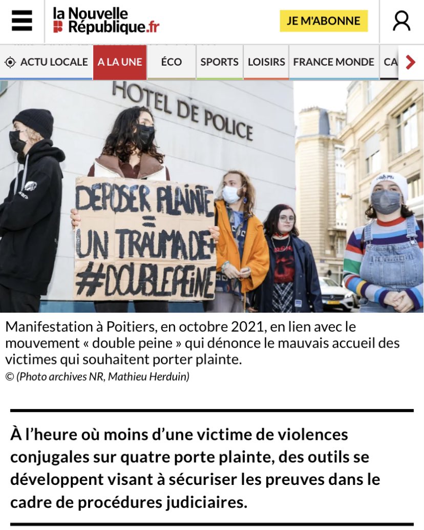 _HeHop's tweet photo. #8mars2023 
A compter de ce jour et jusqu’au 25 novembre, chaque mois @lanouvellerep_ va faire des #ViolencesConjugales et des #violencesfaitesauxfemmes un sujet de fond. 

En ce mois de Mars ils ont commencé avec @_HeHop et @MotsetMauxFemme https://t.co/ZhVRgvQe4T