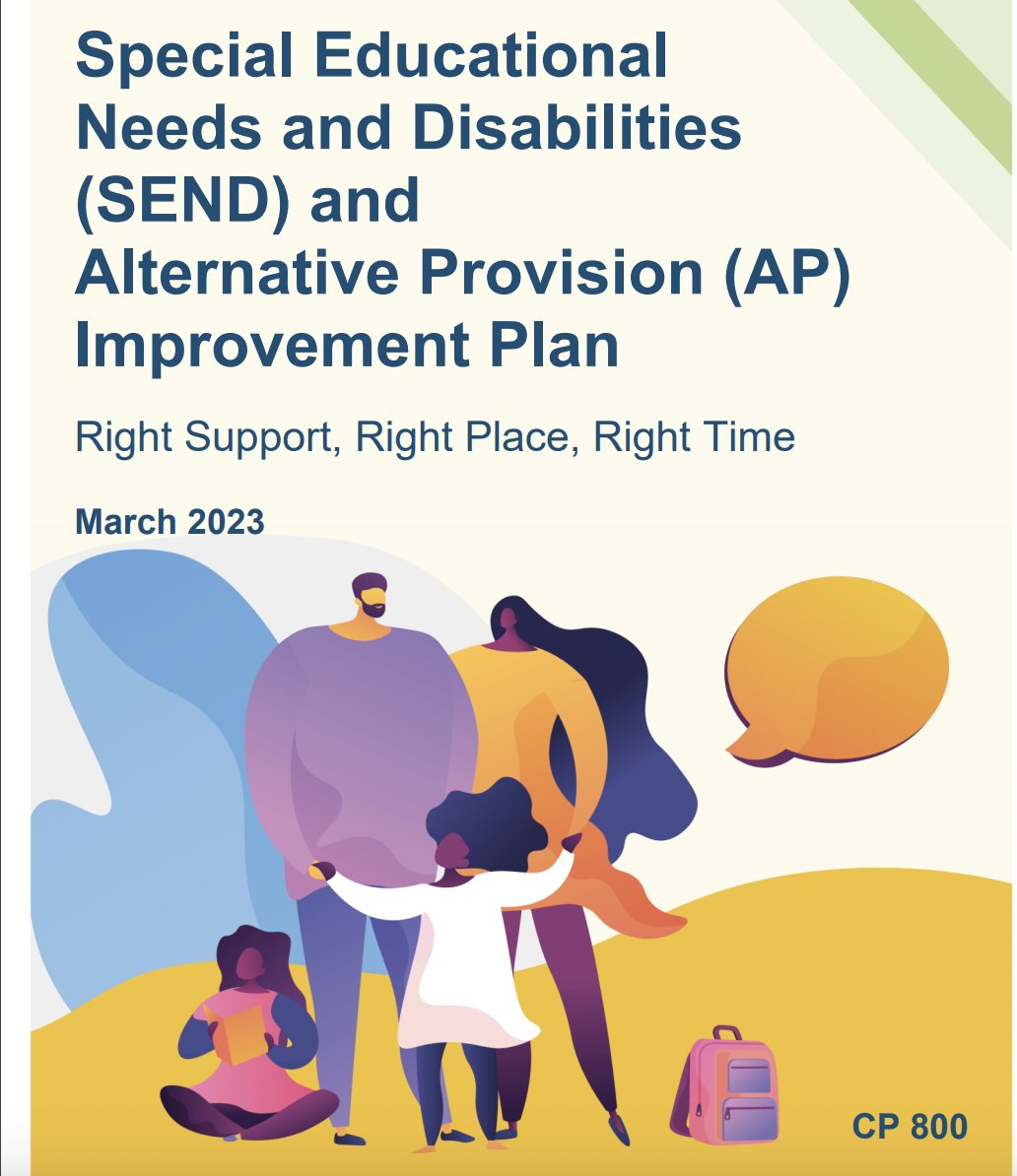 After the Green Paper, the New Improvement Plan on Special Educational
Needs and Disabilities and Alternative Provision is OUT!

Essential reading for any OT services wishing to understand future National plans for SEND services.

ow.ly/VfP450Na3ow