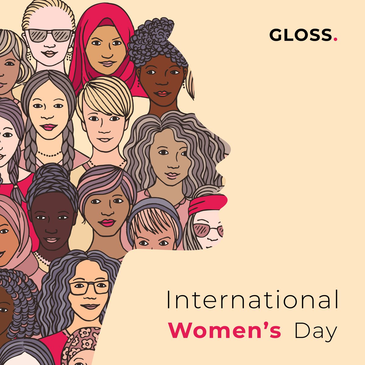 Happy International Women’s Day! 🌟 Today we would like to honour the women that make Gloss go around, a diverse line-up of ambitious, independent women from various cultures and backgrounds. #madebygloss #internationalwomensday2023
