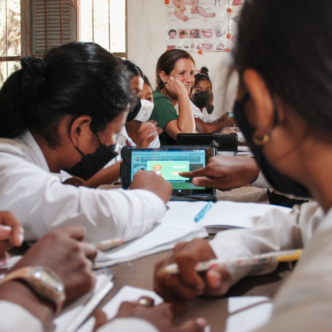 PlusEdOrg's tweet photo. Access to digital technology provides women and girls with the opportunity to gain vital skills and knowledge. It also gives them greater power to choose and shape their own future. 

#IWD2023 #digitALL https://t.co/q5p0FaTs4l