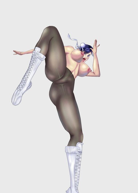 春麗脱衣バージョン。
もはや太ももが性器。 