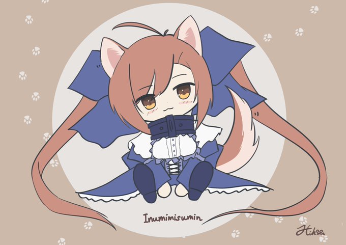 いぬみみすみん!!#フラワーナイトガールイラスト #花騎士 