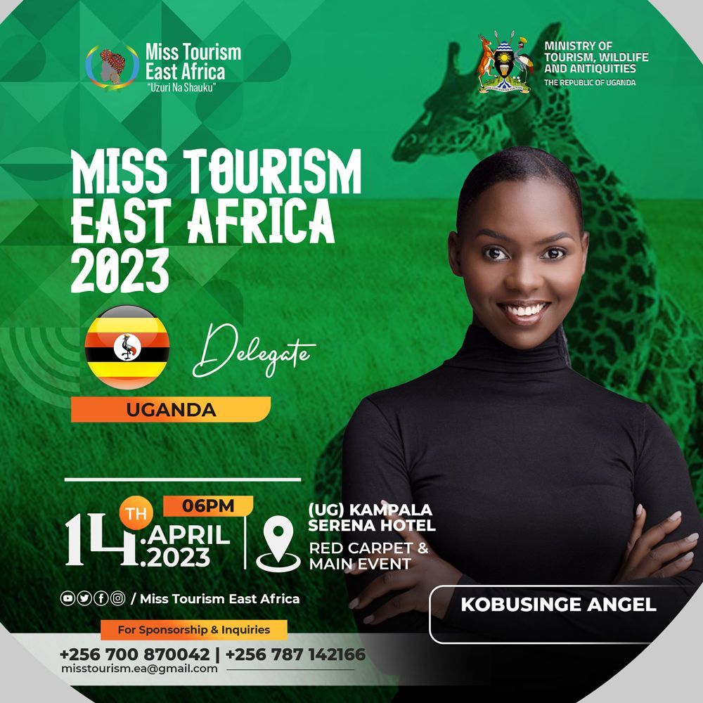 misstourismea's tweet photo. Meet the beautiful @_a_kobusinge She will be representing Uganda at the Miss tourism East Africa beauty pageant come April 14th at Serena hotel kampala.
@_a_kobusinge @uwec_entebbezoo @kampalaserenahotel @wilkinskanye 
#beautybeyondborders https://t.co/rglBKch178