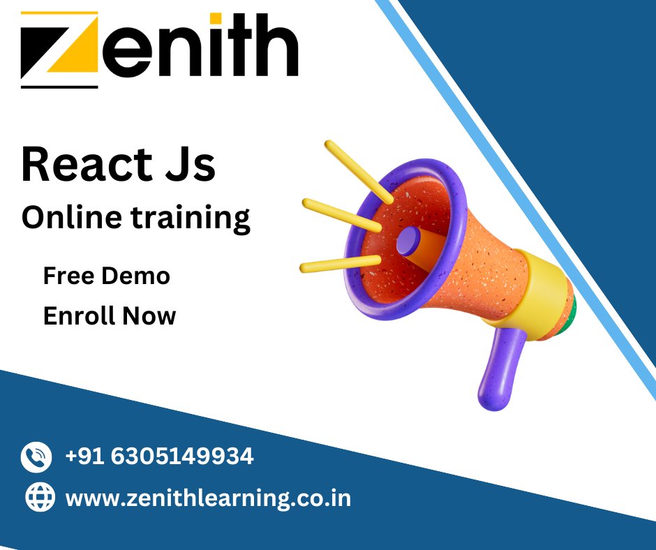 zenith_learning's tweet photo. React JS Online Training   !

     📞 - +91 6305149934
     📧 - Training@zenithlearning.co.in
     🌐 - https://t.co/MMUSzdy2mK

#reactjs #javascript #html #css #programming #coding #webdeveloper #webdevelopment #nodejs #python #developer #programmer #frontenddeveloper #angular https://t.co/YlFccq8WnW