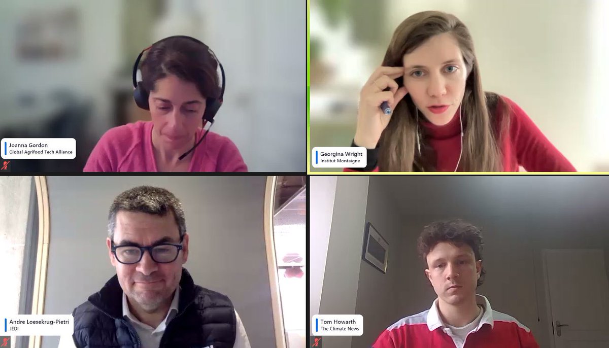 “Europe has a major opportunity to lead on #climate and #agri while strengthening its society. BUT we need a clear vision of where we want to go” 
✅ Scale
✅ Execution > speeches
✅ Speed as much as money
 
<a href="/andrepietri/">AndreLoesekrugPietri</a> #JEDI⚡️#TheEuropeanARPA at #agrifoodtech alliance on #IRA