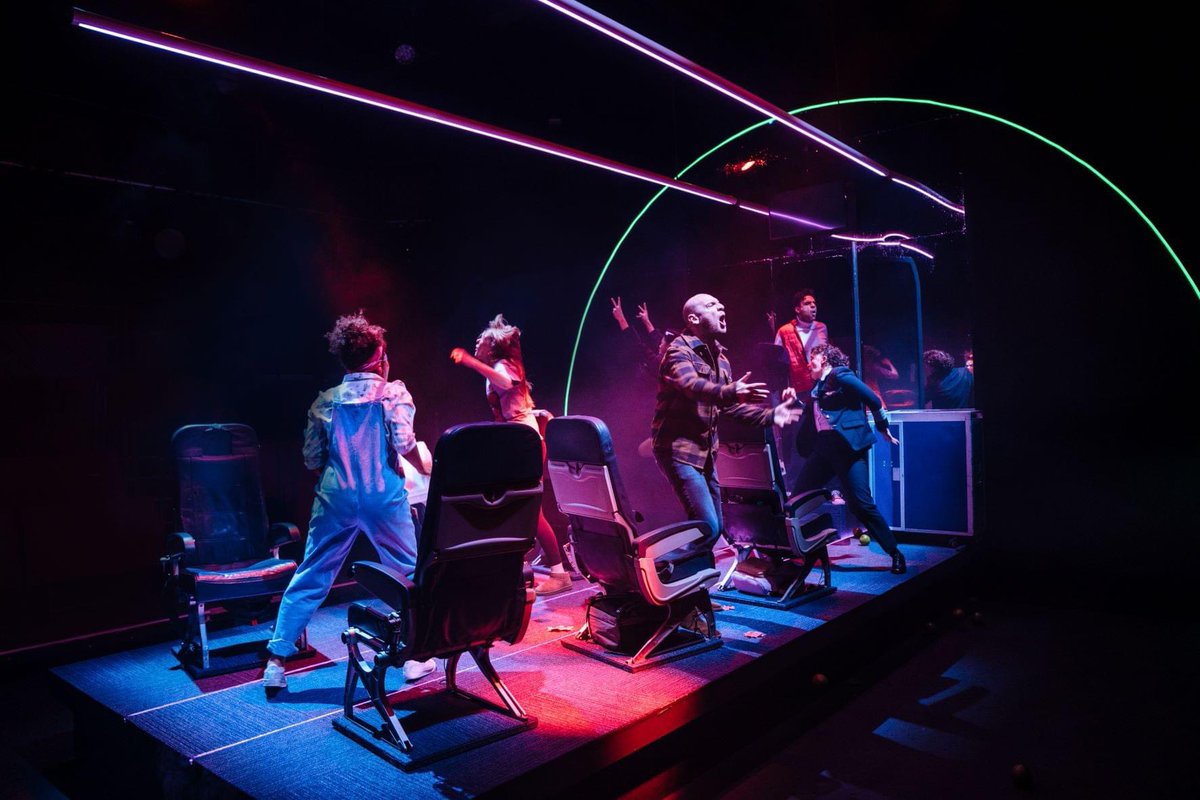 Welcome aboard BA Flight 509.

It’s opening night of @eevlee cracking new play WILDFIRE ROAD in the Playhouse. This cast and creative team are a dream and have created something pretty damn special. 

Cabin Crew, please prepare for departure. 

✈️📸 <a href="/helenmurraypix/">Helen Murray</a>