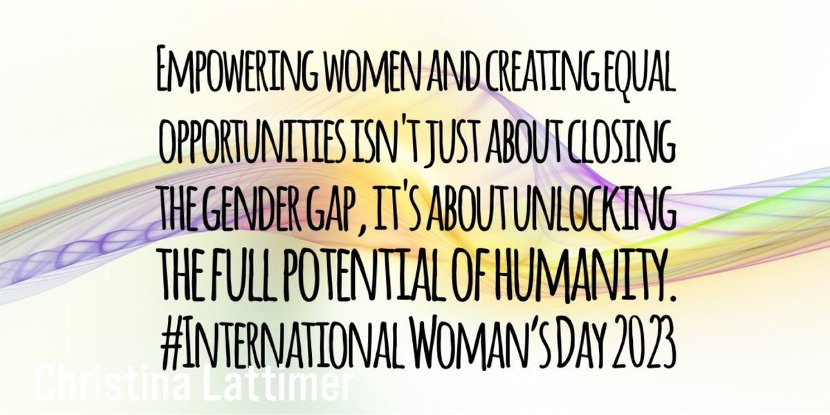 pdiscoveryuk's tweet image. Happy Woman’s Day!   Empowering women and creating equal opportunities isn&apos;t just about closing the gender gap, it&apos;s about unlocking the full potential of humanity. 
#InternationalWomansDay2023