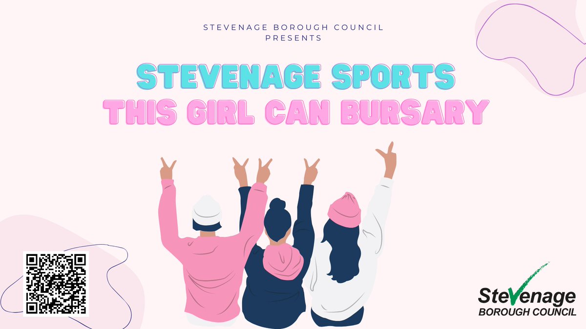 🏅 Applications for the Stevenage Sports This Girl Can bursary are now open 🥳

You can now apply for a bursary for up to £200 to go towards 👇

🏑 a sports related coaching course 
⚽️ Sports training course (including first aid training and safeguarding)