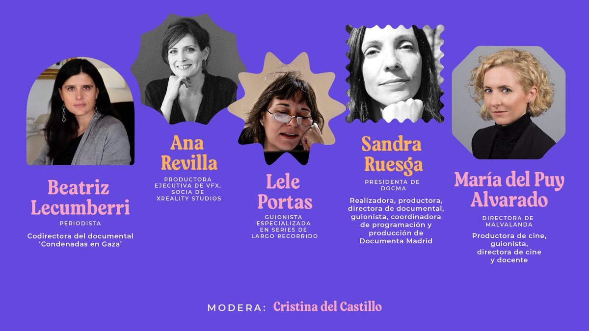 SecuoyaContentG's tweet image. Hoy, #DíaDeLaMujer, celebramos un encuentro con mujeres destacadas dentro del sector audiovisual y de la comunicación. 
María del Puy, @aruesgad, @blecumberri, @AnaRevilla2 y @LelePortas, intercambiarán impresiones sobre la presencia de las mujeres dentro de la industria.
#8M2023