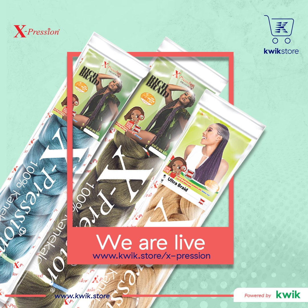 We’re live and readyyy for you!!!💃🏻💃🏻
Be among the first 100 to order for your fave hair and stand a chance to win free gifts from us.💯
Click ow.ly/U7ay50NbIPX to start shopping!

#kwikstore #ecommerce #sellonline #sellonlineforfree #xpressionhair #xpression #braids