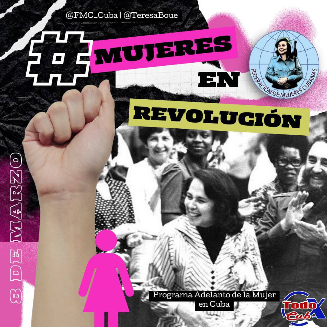 AlexeiMcintosh's tweet photo. Vivo en un país libre donde esa libertad tiene la fuerza y el empuje de la Mujer. Mi revolución tiene mucho del sudor y sangre de las mujeres.  El socialismo cubano es fuerte porque también se construye con el amor y valor las mujeres.
#MujeresEnRevolucion 
#CardenasEnVictoria https://t.co/KDtcsSD0js