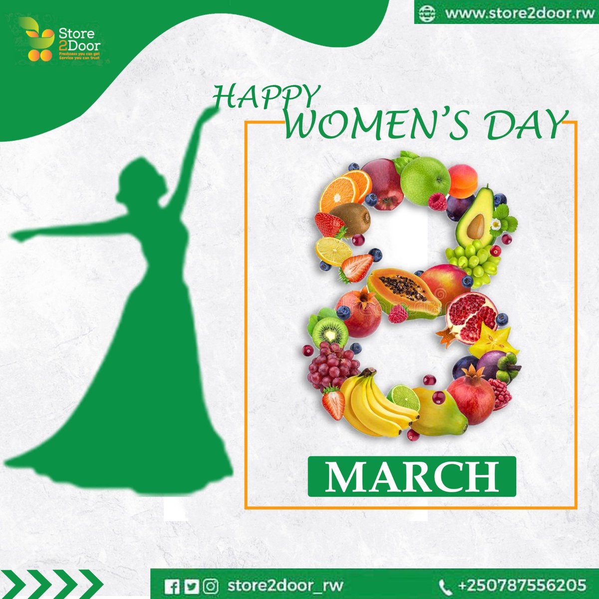 Store2doorRw's tweet photo. Happy international women’s day💃🤗

#groceries #ecommerce #onlineshopping #goodservice #freedelivery #healthyskin #women #wednesday #happywomensday #rwot #kigali #rwanda🇷🇼 #store2door_rw https://t.co/yMEplKRVPl