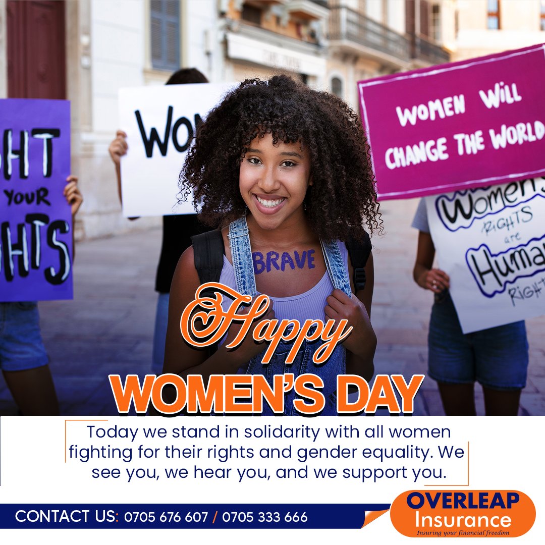 Overleap_Agency's tweet photo. Today and always, We stand together as one vouching for equal rights and opportunities for all Women worldwide. Happy International Women's day to all women! 
#InternationalWomensDay #IWD2023 #EmbraceEquity #insurance #nairobi #kenya  #swiftcapital #microfinance #financialsupport https://t.co/sQGBiqGhAo