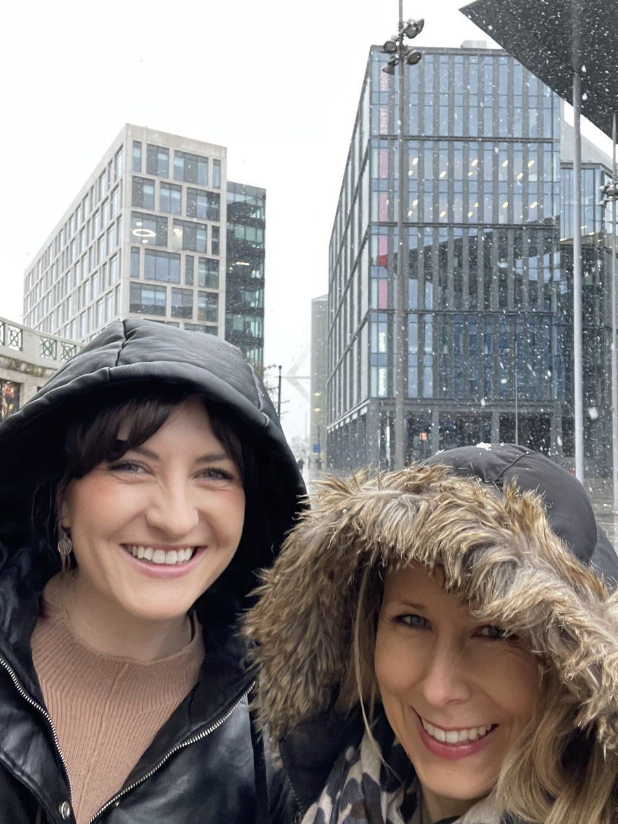 A sprinkle of ❄️ over the <a href="/HughJamesLegal/">Hugh James</a> Cardiff office this morning! Lovely chat on the way in with <a href="/hannahbakerHJ/">Hannah Baker</a> from our Military Team.                         Happy #InternationalWomansDay !