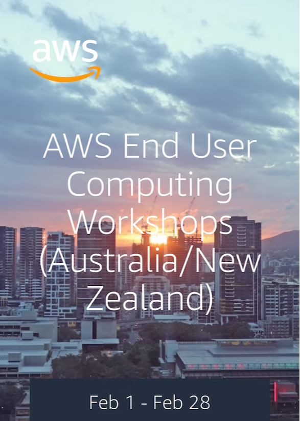 SajithNair2050's tweet image. Enhance your skills in End User Computing! Join me and our team of specialist EUC Solutions Architects for hands-on workshops in major cities across ANZ. Follow the link for dates and registration details.  #aws #amazonworkspaces #amazonappstream bit.ly/3mBuDQs