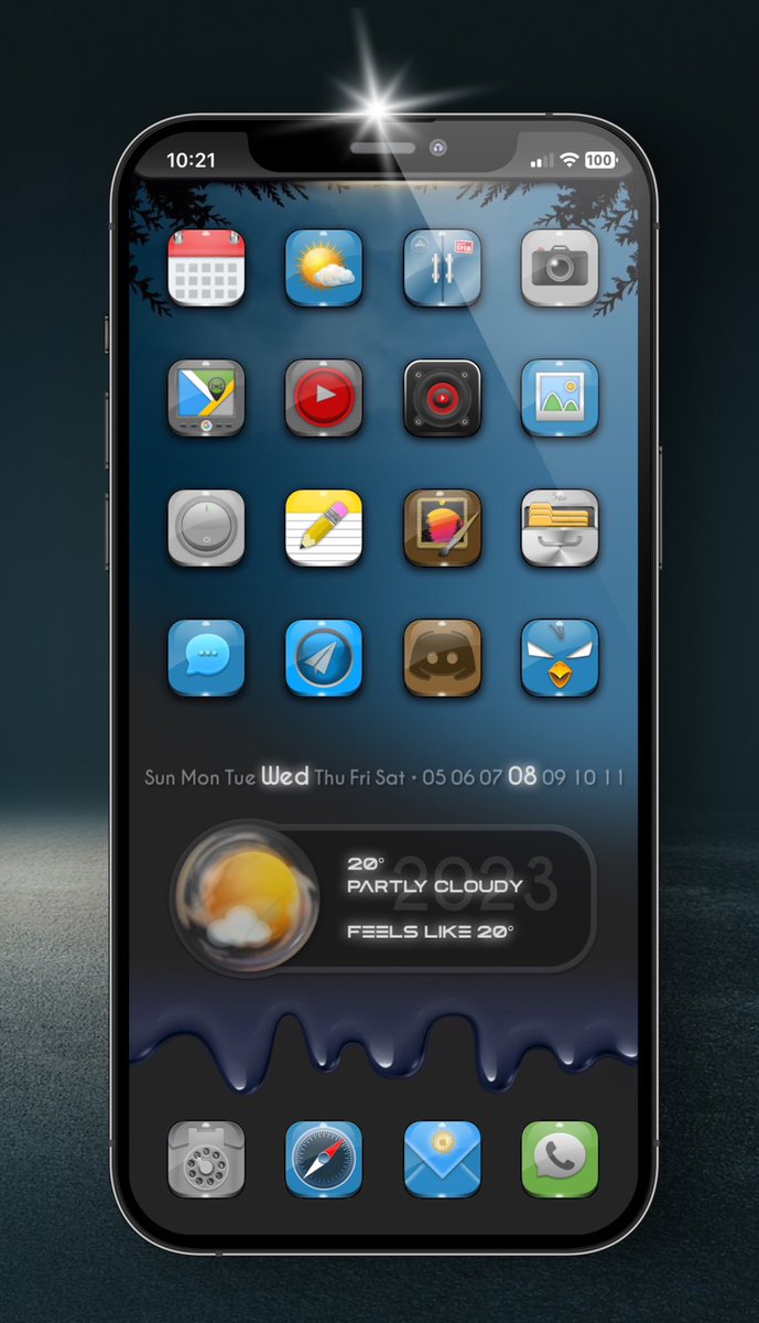 hermoter's tweet image. #Flossy by @SteveMeyer420 
@Attairdu57slm @_iBidule #ShowAE @Jesse0166 #HTMLSandbox2 #Shortcuts #iOSTheming
#NonJailbreak