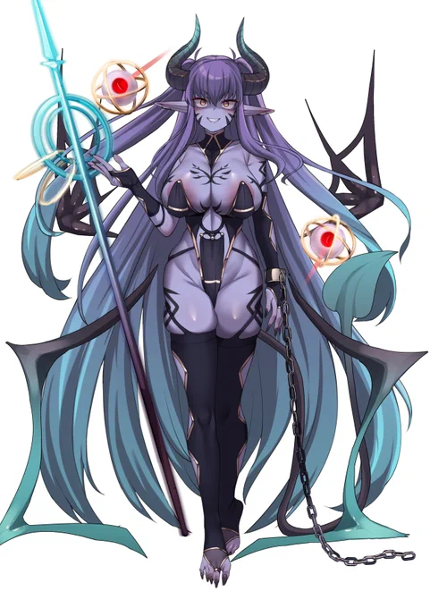 ハメっこしないときの青肌娘 