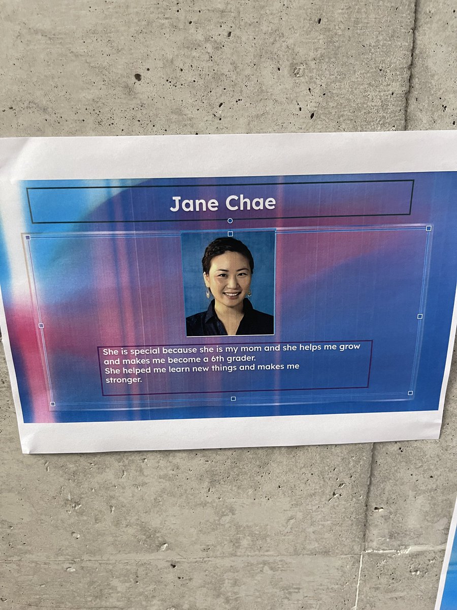 What a great initiative <a href="/viv_foley/">Vivienne Foley</a> @OlsonSKelly Thanks #Demi Gr. 4 &amp; K Ss sharing #InternationalWomenDay2023 during #EY assembly 🐬My son put me🥰 @Intl_Chadwick ~will share more photos~